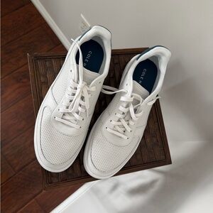 Cole Haan Men's White Perforated Sneakers